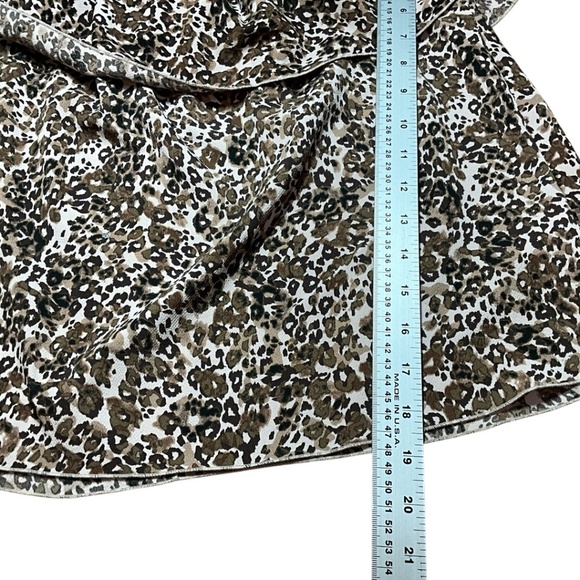 ARITZIA Wilfred Promener Off Shoulder Cropped Top Leopard Print US Sz S - Picture 7 of 10